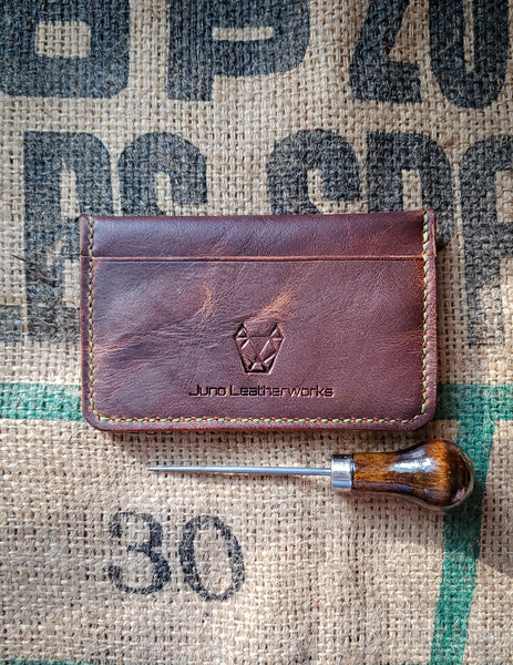 Brown Leather "Mini Trucker" Wallet *In stock