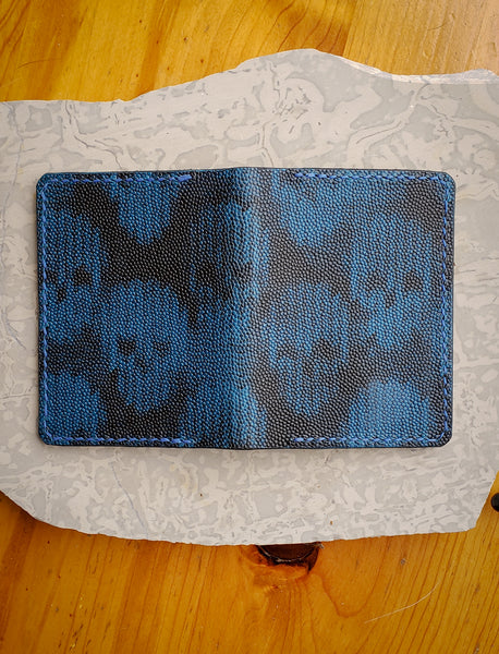 Conceria Walpier Skull Leather Bifold Wallet - In Stock - You will receive pictured item